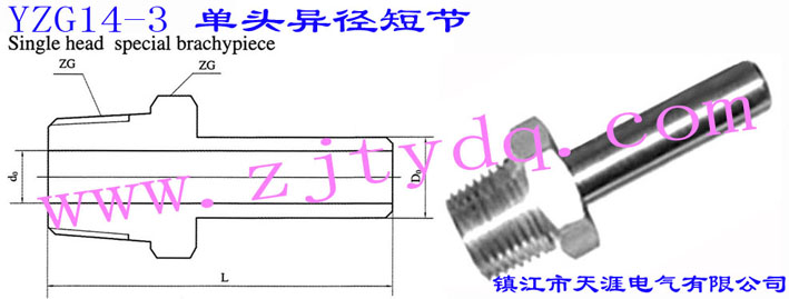 YZG14-3 單頭異徑短節(jié)Single Head Red-Reduced Short-circuit