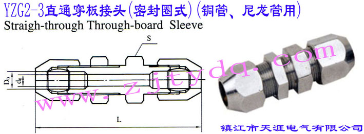 YZG2-3ֱͨ^(ܷȦʽ)(~)Straight-through Through-board Sleeve